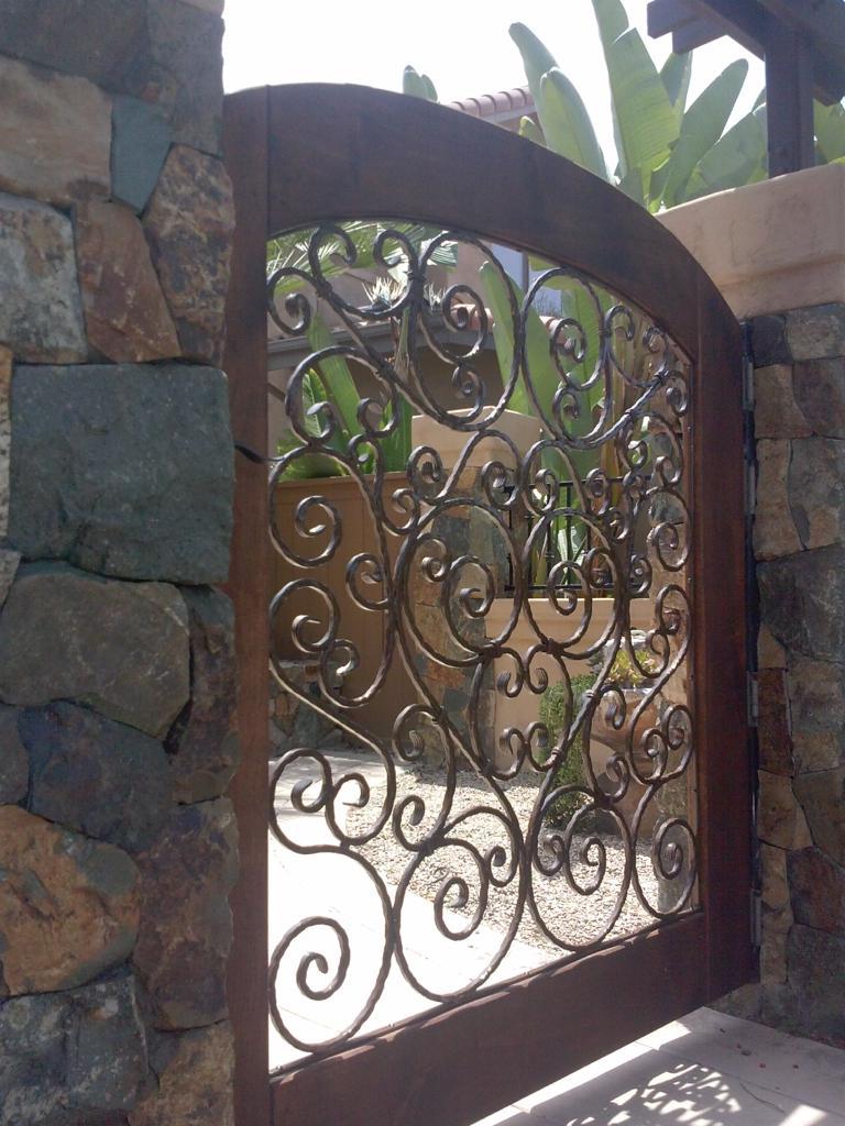 Contemporary Wrought Iron Gate Design