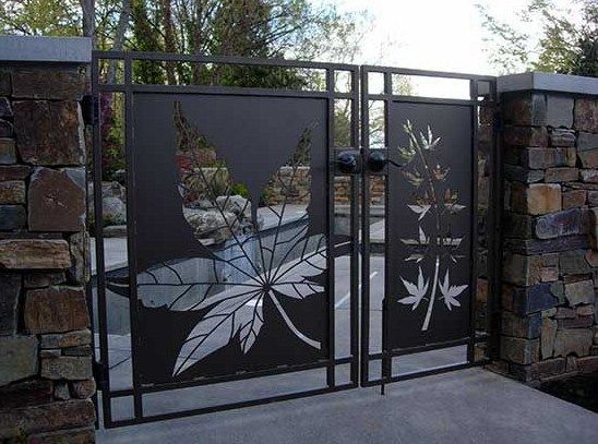 Contemporary Wrought Iron Gate Design