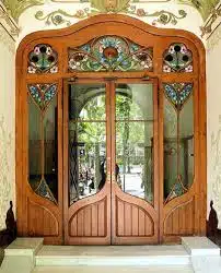 Front gate design with glass