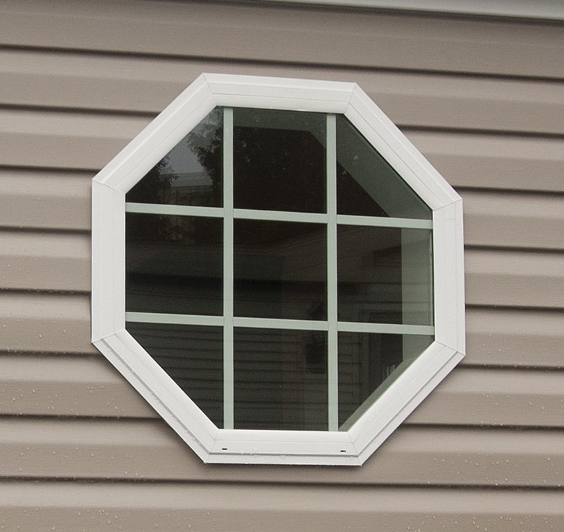 Octagon Wooden Window Design