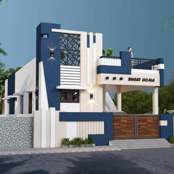 Single Floor New House Front Design One Floor New House Design