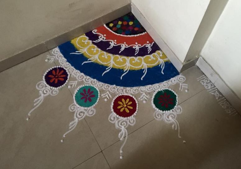 Diwali Rangoli Designs for Corners