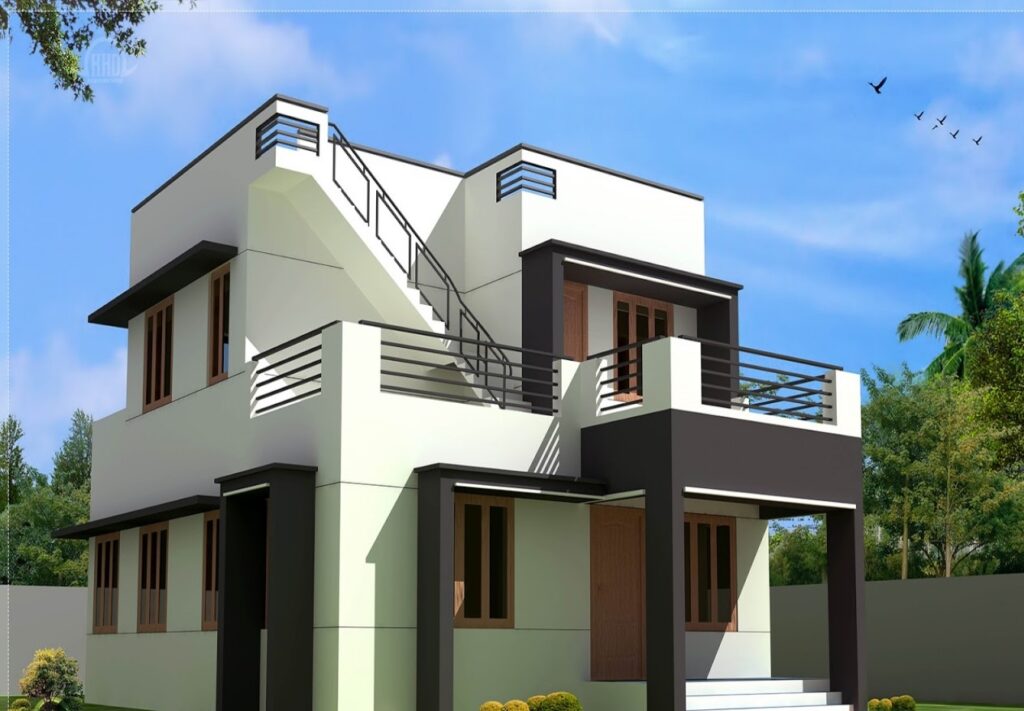 double floor front elevation design