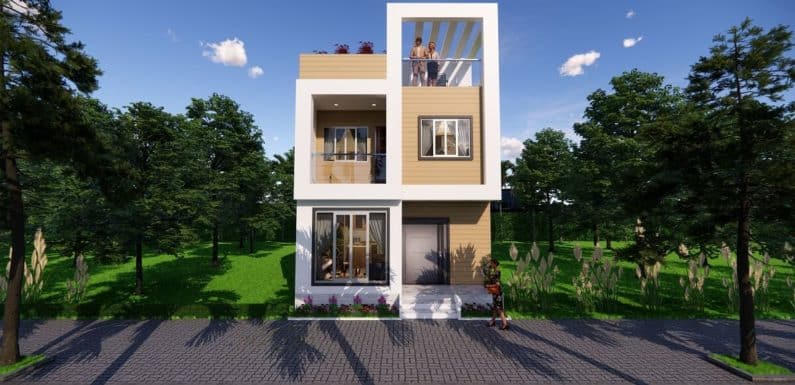 Double floor house design