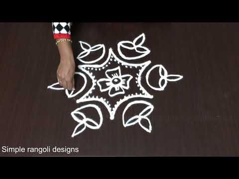 Easy-Rangoli-Kolam Designs Muggulu Designs for Diwali