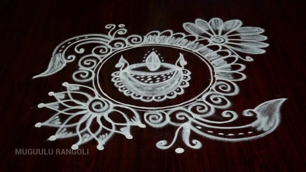 Easy-Rangoli-Kolam Designs Muggulu Designs for Diwali