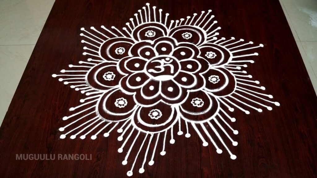 Easy Rangoli Kolam Designs Muggulu Designs for Diwali