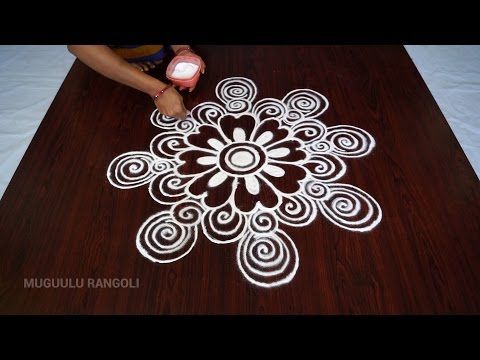 Easy Rangoli Kolam Designs Muggulu Designs for Diwali