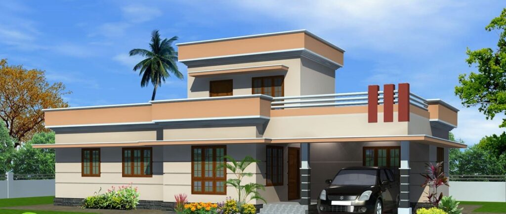 Front Elevation for 2 Floor House