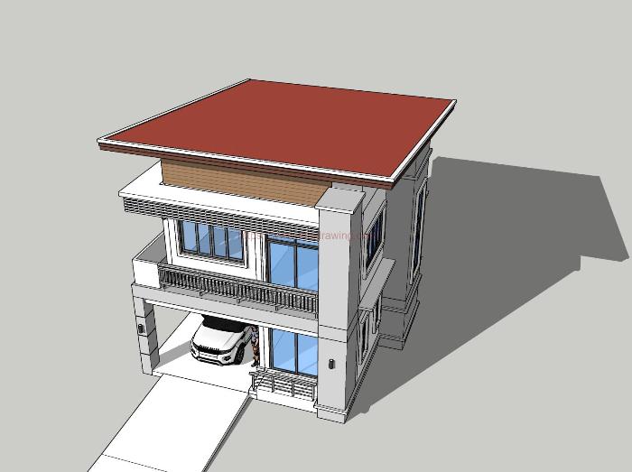 Front Elevation for 2 Floor House