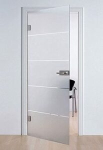 Hinged Single Glass Door Design