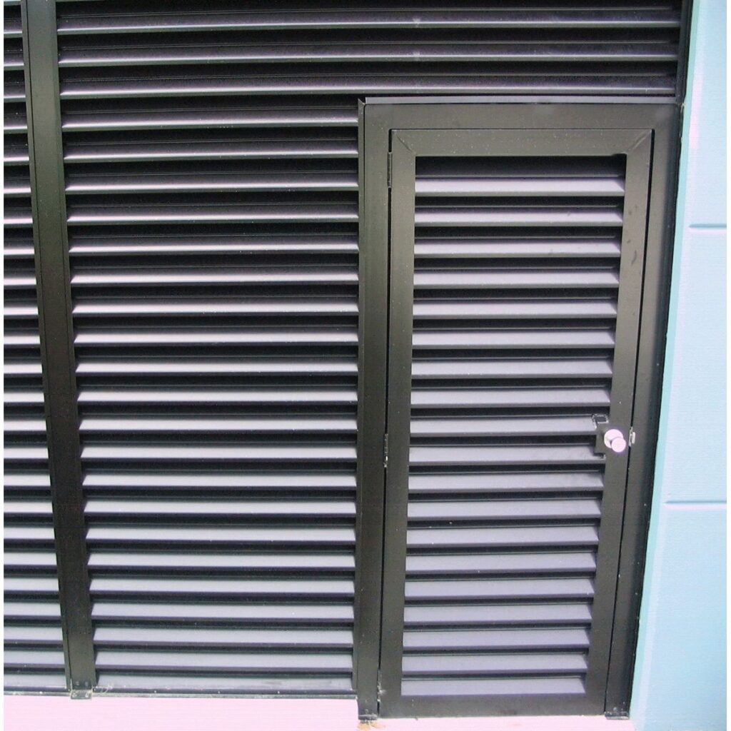Louvered Doors for Security