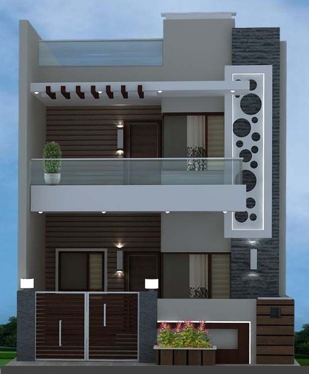 simple front balcony design house