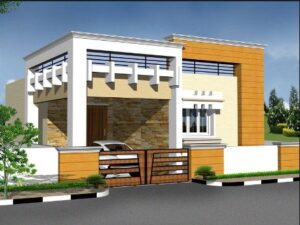 50+ SINGLE FLOOR HOUSE FRONT DESIGN 3D IMAGES (2022)