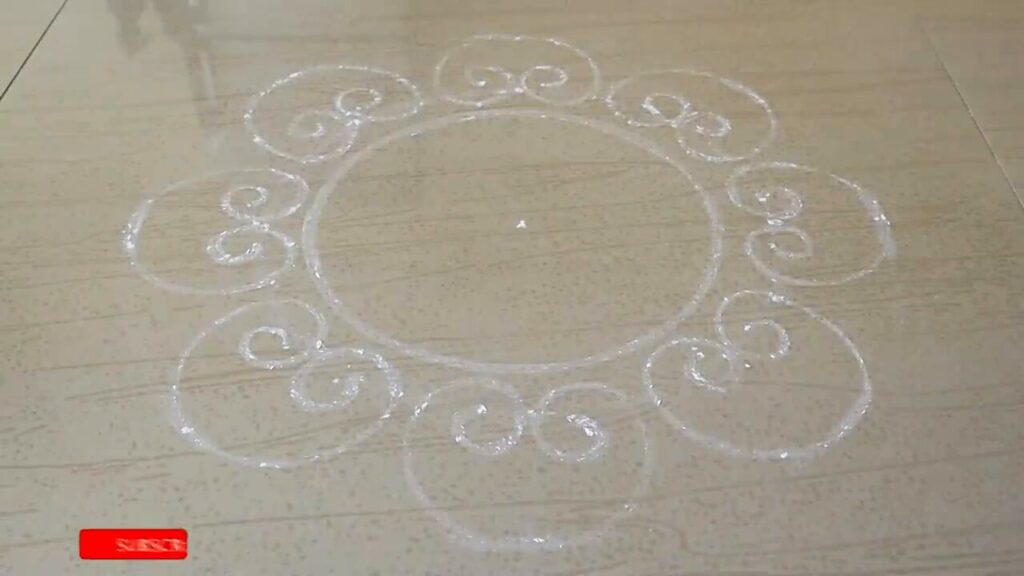 Steps to Simple Rangoli Design