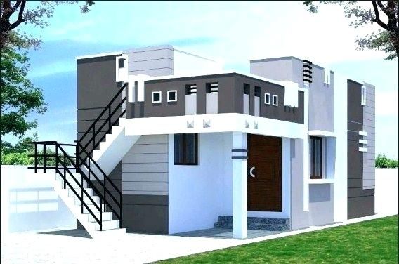 small house front design Indian style