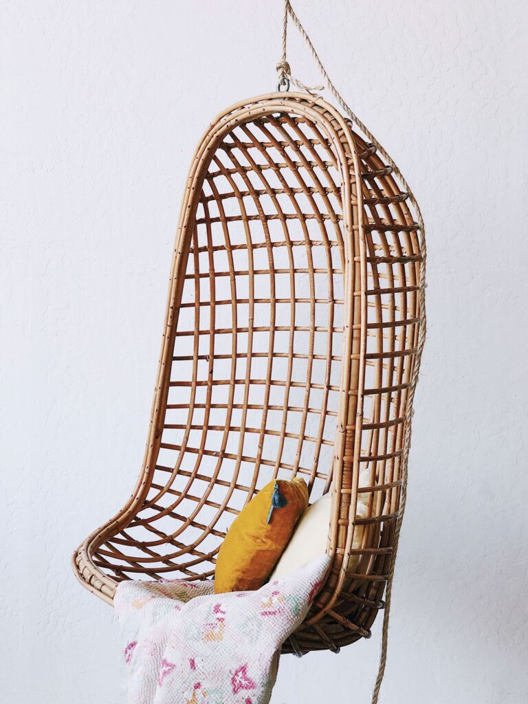 bamboo swing chair