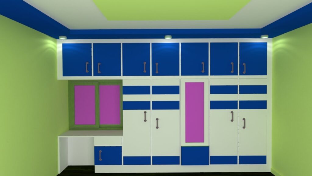 Double Colour Wardrobe Design