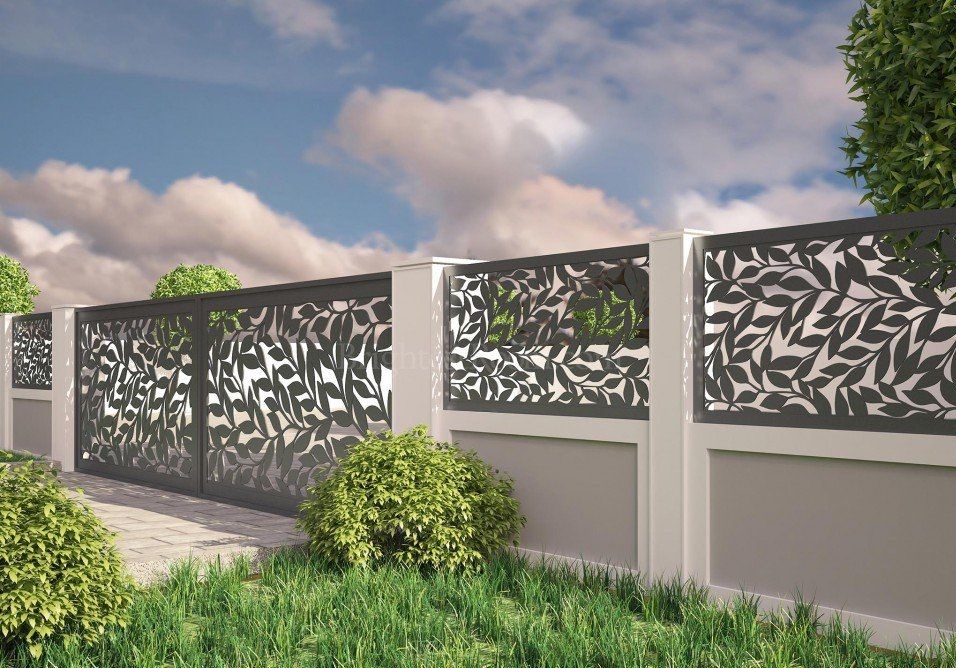 house boundary wall main gate design