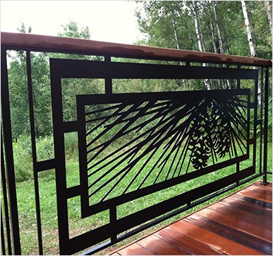 Modern Iron Railing Design for Balcony