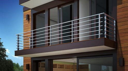 modern steel railing design for balcony