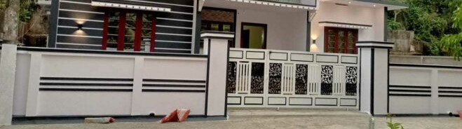 Simple Boundary Wall Design Image