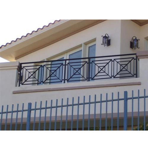 simple iron railing design for balcony