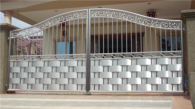 steel house main gate design