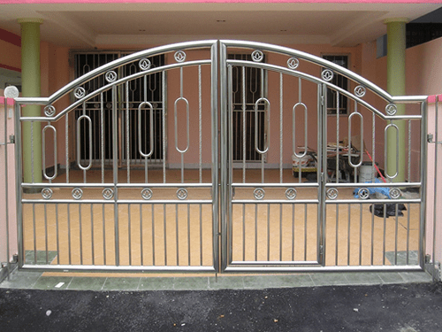 steel house main gate design