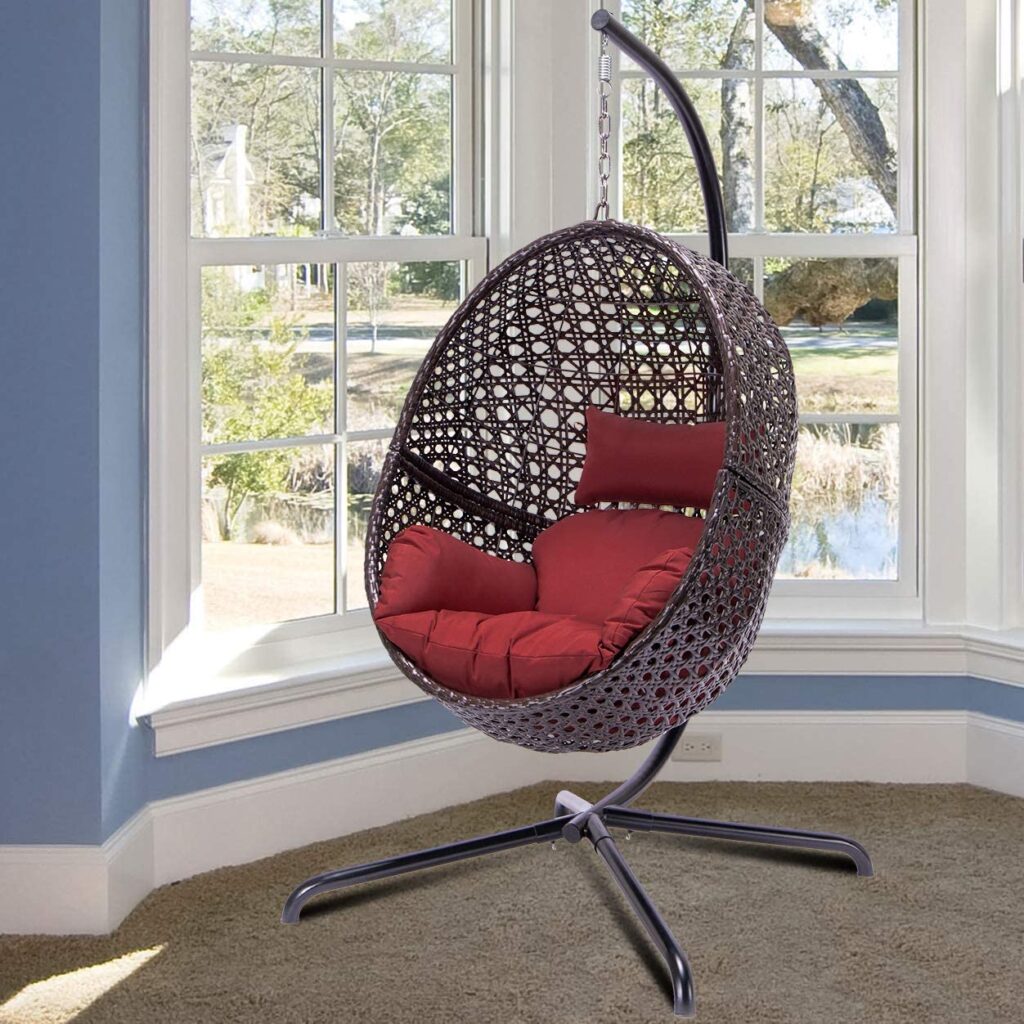 swing chair with stand