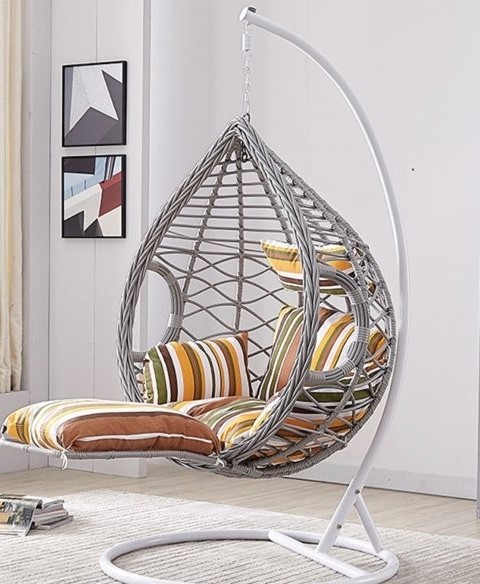 swing chair with stand