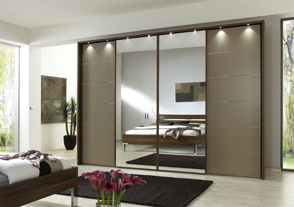 wardrobe design bedroom with mirror