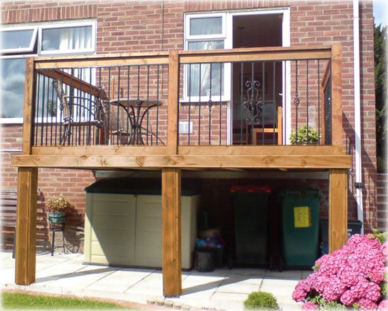 wooden railing design for balcony