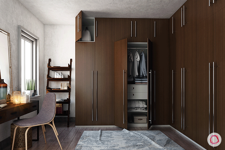 wooden wardrobe design