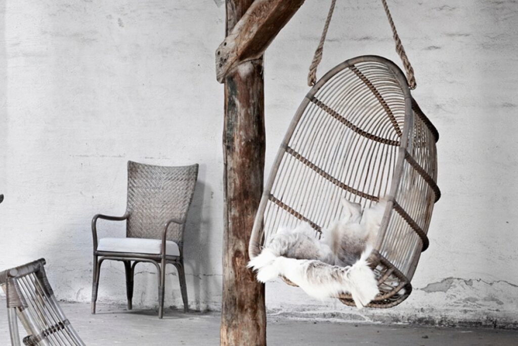 bamboo swing chair