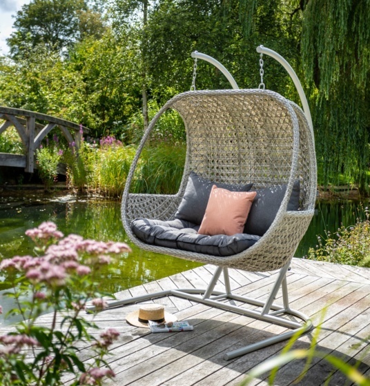 garden swing chair with stand