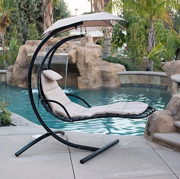 garden swing chair with stand