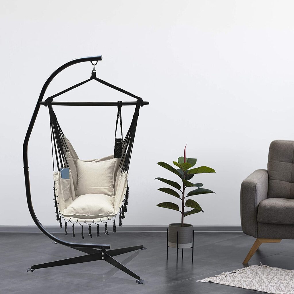 outdoor swing chair with stand