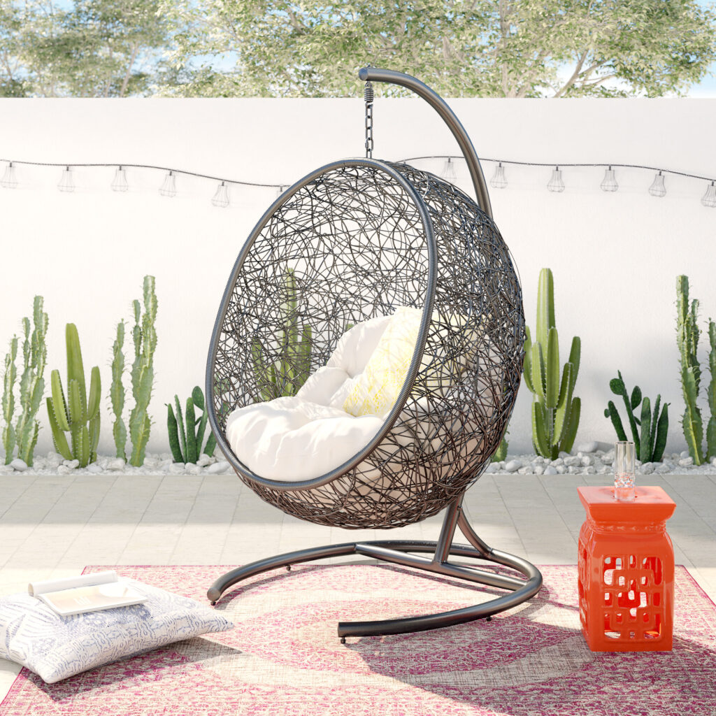 outdoor swing chair with stand