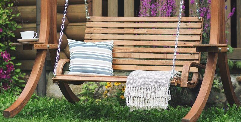 outdoor swing chair with stand