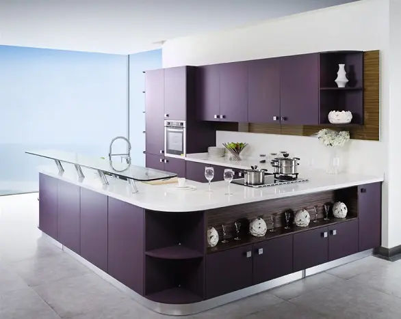 L Shape Modular Kitchen Design