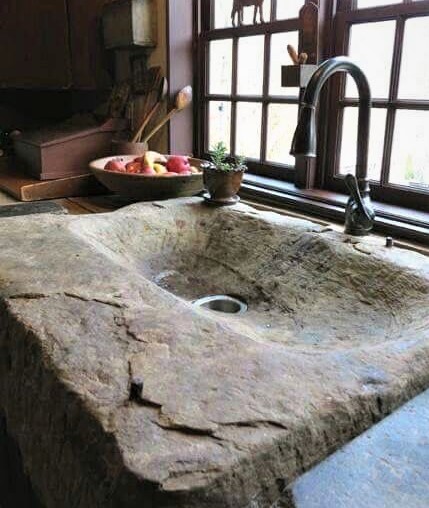 Raw and Rustic Modern Kitchen Sink Design