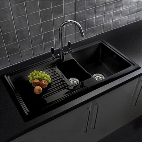Kitchen Wash Basin Design with Modern Granite Ensemble