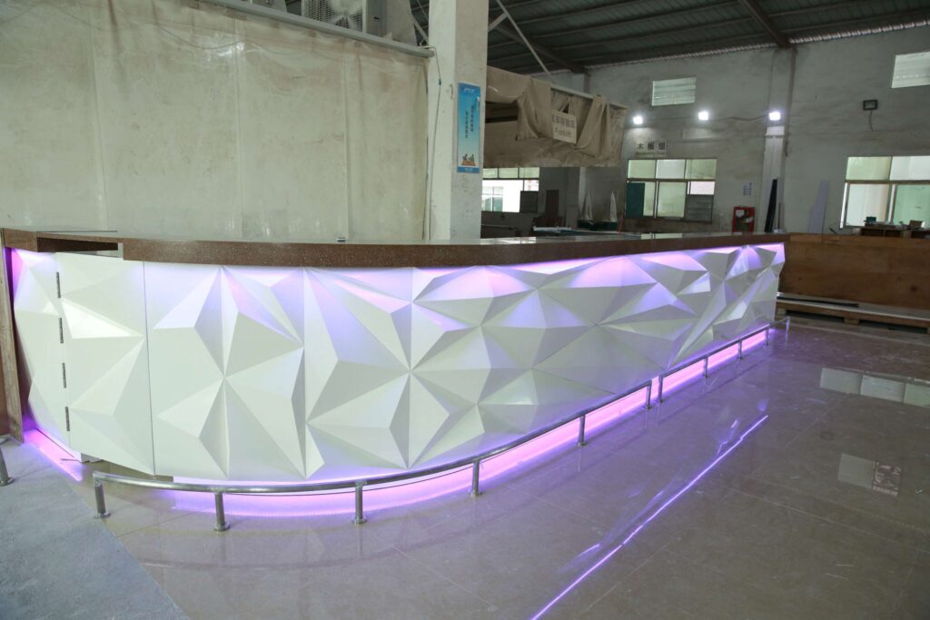 L Shape Counter Design for Shop