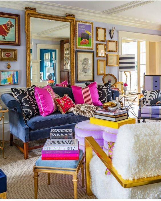 maximalist living room