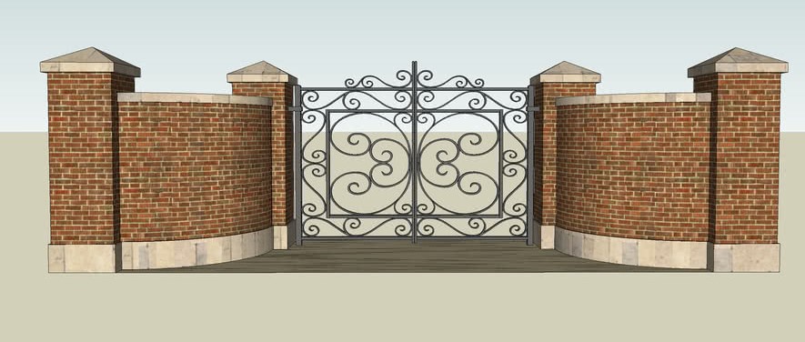 House Boundary Wall Main Gate Design 1