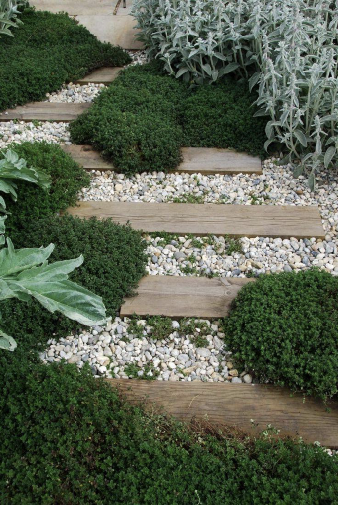 cheapest DIY garden path ideas