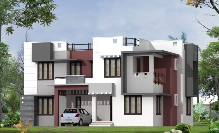 Double Floor Normal House Front Elevation Designs