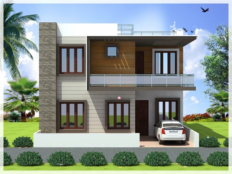 Low Cost Normal House Front Elevation Designs