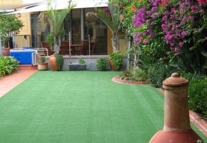 Small Backyard Turf Idea